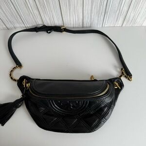 Tory Burch Black Leather Crossbody Bag in perfect condition